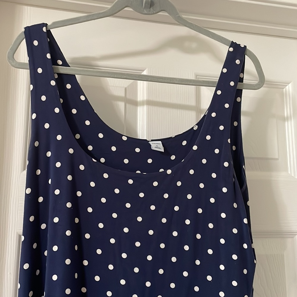 XL (L) Old Navy Perfect Polka Dot (Navy Blue)